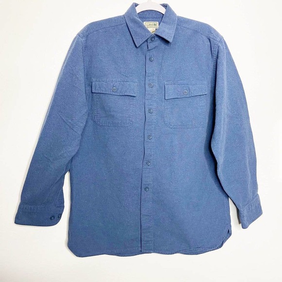 L.L. Bean Other - LL Bean Heavy Cotton Long Sleeve Button Up Shirt
